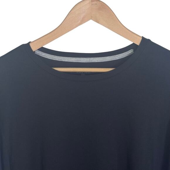 JOHNSON & MURPHY Essential Black Long Sleeve Pima Cotton Tee Shirt Men's Sz XXL - Picture 3 of 10